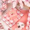 Reversible Christmas Wrapping Paper - Mini Roll - 17 Inch x 33 Feet - Santa Claus Wrapping Paper and Solid Rose Gold Design with Metallic Foil Shine for Chrsitmas, Holiday, Party